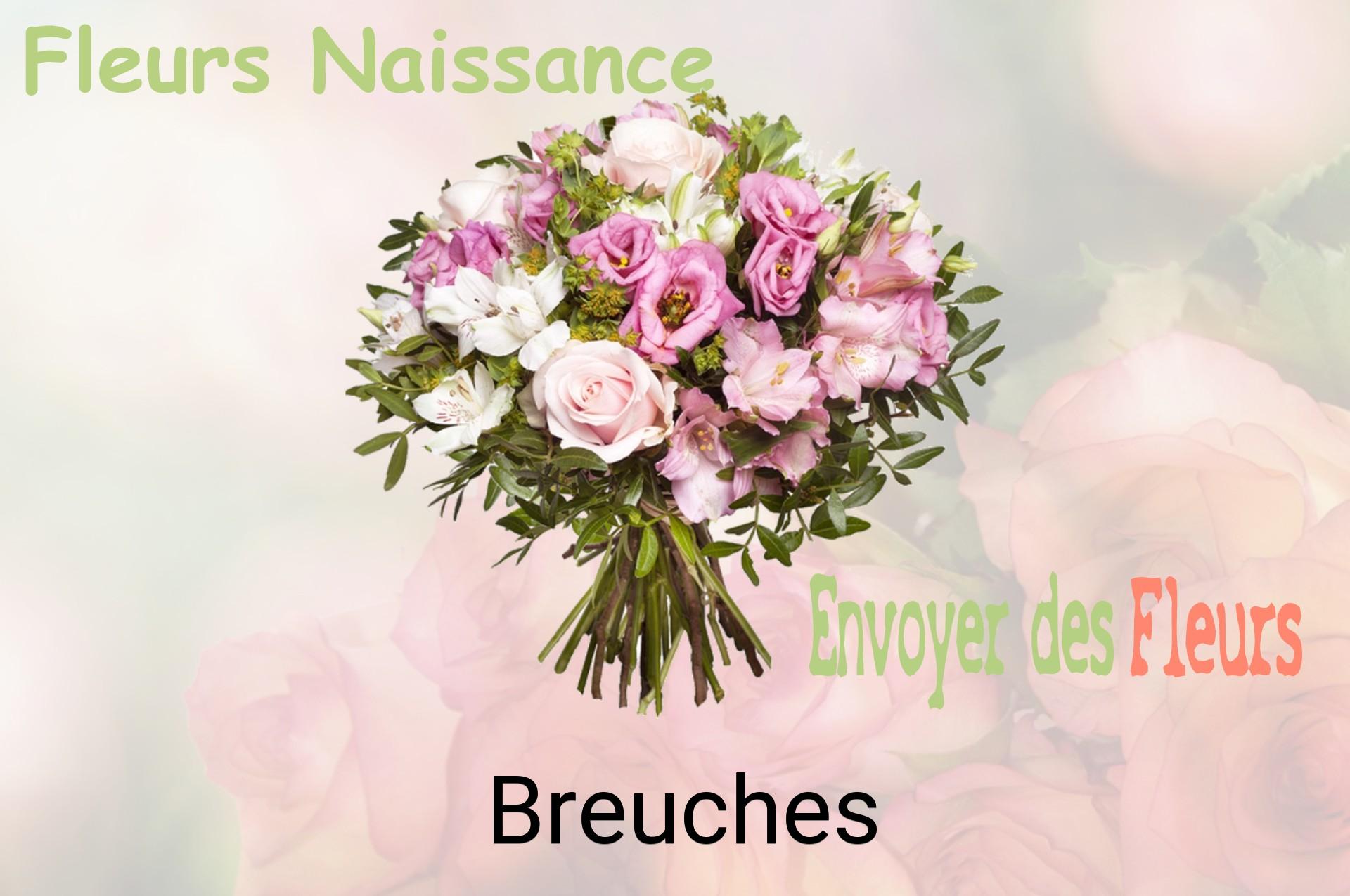 Bouquet de fleurs de naissance livré à Breuches